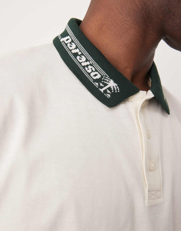 Boxy oversized polo sports collar