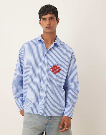 red paraiso long sleeve shirt
