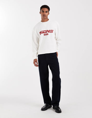 Signs waffle knit sweats