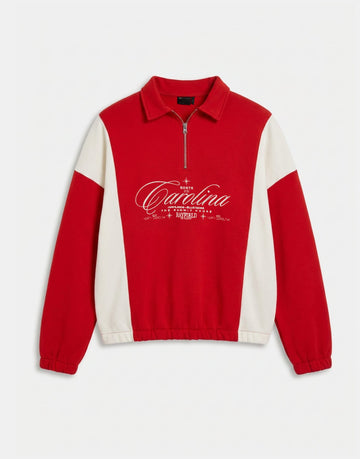Relaxed panels 1/4 zip