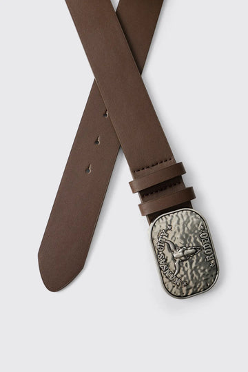 PU KANSAS CITY WESTERN BUCKLE BELT