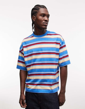 ASOS design body oversized blue striped tee