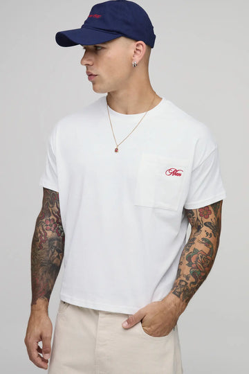 OVERSIZED SHRUNKEN CHERRY PRINT T-SHIRT