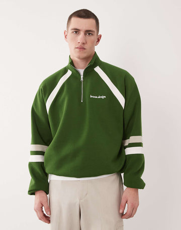 Broxa design half zip sweats