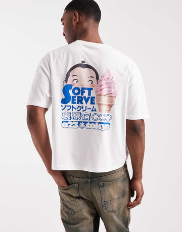 Boxy oversized soft serve tee