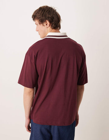 Senkaya soccer graphic polo tee