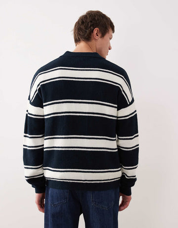 NYC sport knit longsleeve polo