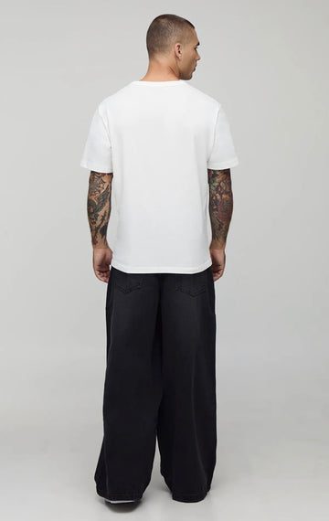 super baggy rigid washed jeans