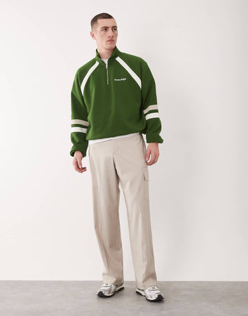 Broxa design half zip sweats