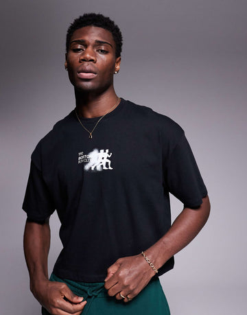 Boston run club cropped tee