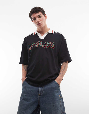 Polo Portugal soccer graphic tee