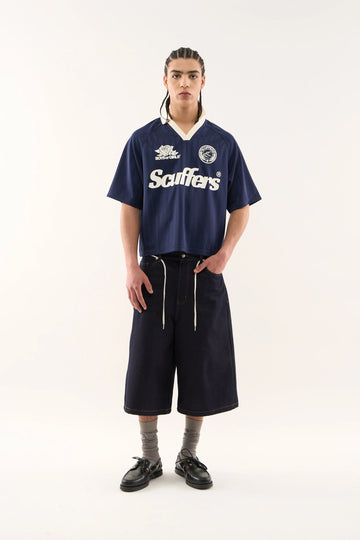 PEARL NAVY FOOTBALL T-SHIRT