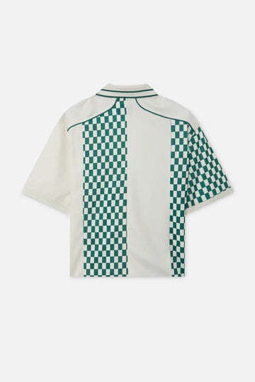 Lauda green & ecru t shirt