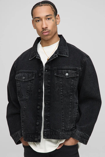 BASIC REGULAR FIT DENIM JACKET