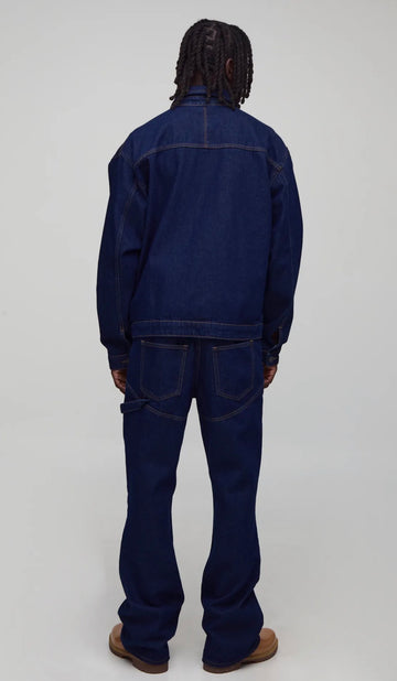 Varsity badge denim jacket