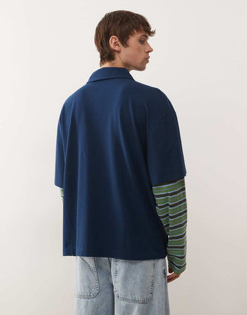 Collusion double layer polo tshirt