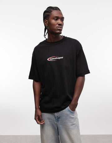 Copenhagen black oversized tee