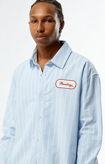 FORD Mustang Long Sleeve Button Front Shirt