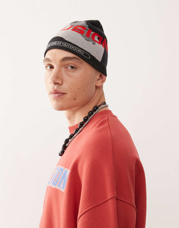 Colussion boxy deep red sweat