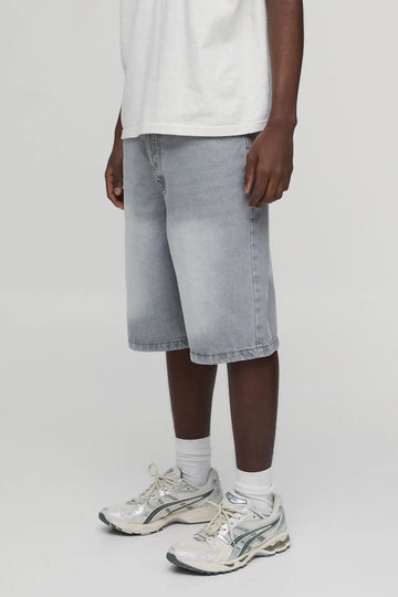 Light gray 	
BASIC RELAXED FIT JORTS