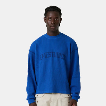 Polly Sodalite Waffle Long Sleeve