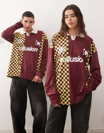 colussion checkerboard soccer tshirt