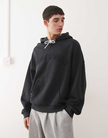 Colussion drawnsting boxy hood