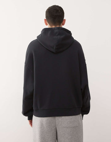 Collusion boxy appliqué hoodie