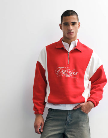 Relaxed panels 1/4 zip