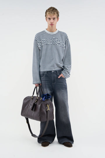 RAW STRIPED NAVY LONGSLEEVE