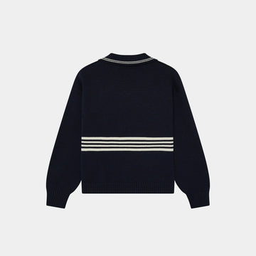 Pivot Navy Knit Polo
