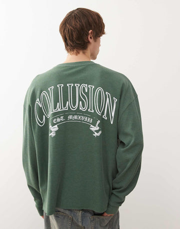 Colussion long sleeved waffle sweats