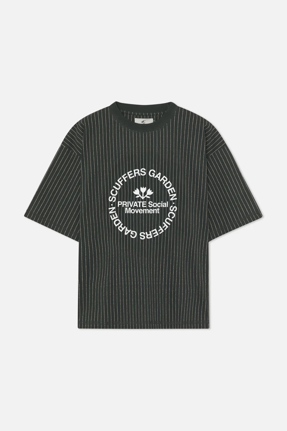 PINSTRIPE GREEN T-SHIRT