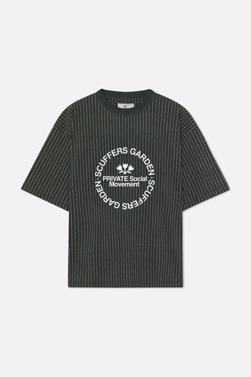 PINSTRIPE GREEN T-SHIRT